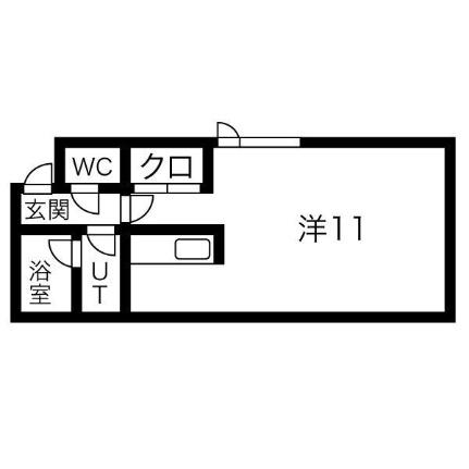 ヴィオーネ137 205｜北海道札幌市中央区南十三条西７丁目(賃貸アパート1R・2階・21.40㎡)の写真 その2