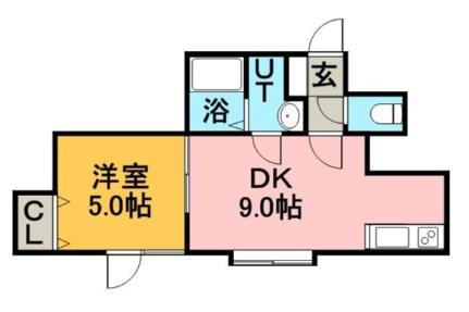 メゾンドアンII 103｜北海道札幌市厚別区厚別西四条２丁目(賃貸アパート1LDK・1階・31.39㎡)の写真 その2