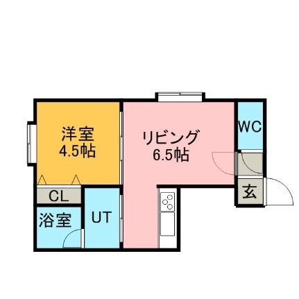 エーデルラウムII 106｜北海道札幌市厚別区厚別中央三条４丁目(賃貸アパート1LDK・2階・31.03㎡)の写真 その2