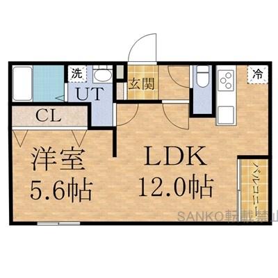 クレストパークヒルズ 203｜北海道札幌市白石区平和通１丁目北(賃貸マンション1LDK・2階・38.75㎡)の写真 その2