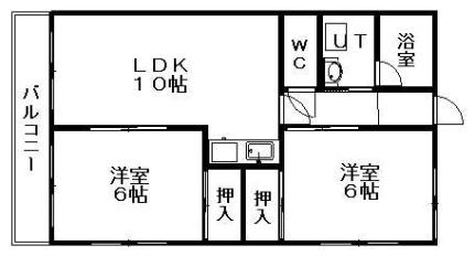 ＴＲ21 303｜北海道札幌市白石区中央二条１丁目(賃貸マンション2LDK・3階・47.70㎡)の写真 その2