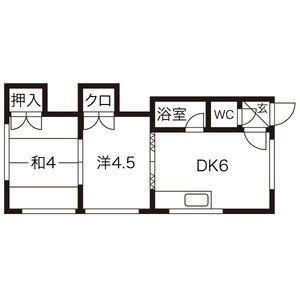 コーポラス千豊第2 201｜北海道札幌市白石区東札幌三条５丁目(賃貸アパート2DK・3階・30.52㎡)の写真 その2