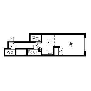 クラリス菊水III 410｜北海道札幌市白石区菊水四条３丁目(賃貸マンション1R・4階・28.40㎡)の写真 その2