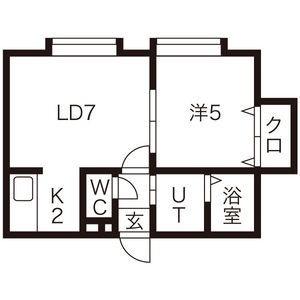 メゾンエスポワール 101｜北海道札幌市厚別区厚別中央五条４丁目(賃貸アパート1LDK・2階・33.30㎡)の写真 その2