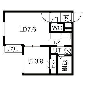 アーバン新札幌駅前 402｜北海道札幌市厚別区青葉町２丁目(賃貸マンション1LDK・4階・29.04㎡)の写真 その2