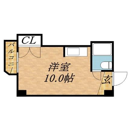 クレストコート北大前 407｜北海道札幌市北区北十八条西５丁目(賃貸マンション1R・4階・19.44㎡)の写真 その2