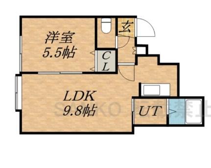 ガーデンズリビオ 203｜北海道札幌市東区北三十一条東１０丁目(賃貸アパート1LDK・3階・35.85㎡)の写真 その2