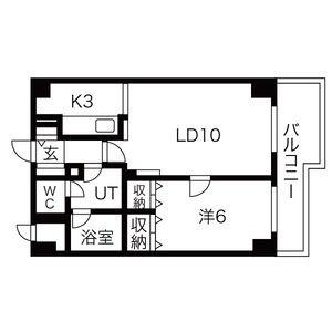 サンクリエＮ31 404｜北海道札幌市東区北三十一条東１６丁目(賃貸マンション1LDK・4階・43.50㎡)の写真 その2