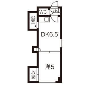 ケンタク北16条ビル 303｜北海道札幌市東区北十六条東１丁目(賃貸マンション1DK・3階・28.80㎡)の写真 その2