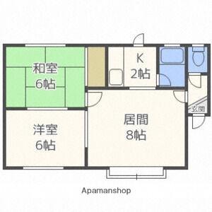 ノースマンション本町Ｂ 301｜北海道札幌市東区本町一条２丁目(賃貸アパート2LDK・3階・47.04㎡)の写真 その2