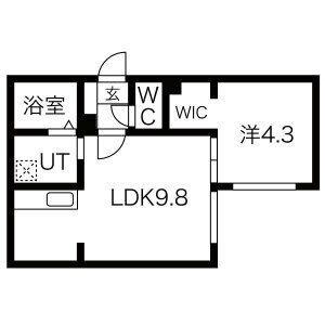 ディモーラＮ12 405｜北海道札幌市東区北十二条東２丁目(賃貸マンション1LDK・4階・33.00㎡)の写真 その2