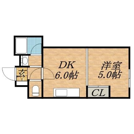 ＣＯＵＲＴプラスＴ 403｜北海道札幌市東区北十条東１丁目(賃貸マンション1DK・4階・26.34㎡)の写真 その2