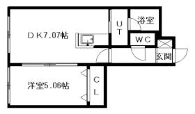 ル・エスト6 303 ｜ 北海道札幌市北区北十九条西４丁目（賃貸マンション1DK・3階・28.56㎡） その2