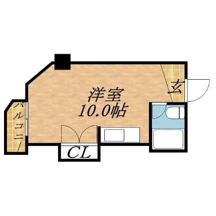 クレストコート北大前 206｜北海道札幌市北区北十八条西５丁目(賃貸マンション1R・2階・19.44㎡)の写真 その2