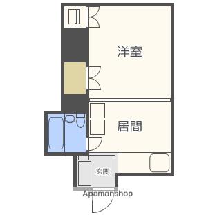 ノースタウンハウス 110｜北海道札幌市北区北十一条西３丁目(賃貸マンション1DK・1階・26.00㎡)の写真 その2