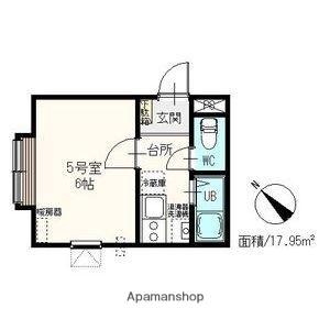 アップルハウス北34条III 205｜北海道札幌市北区北三十四条西１１丁目(賃貸アパート1K・2階・17.95㎡)の写真 その2