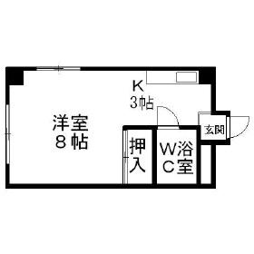 三共ハイツ 605｜北海道札幌市北区北十八条西４丁目(賃貸マンション1K・6階・23.49㎡)の写真 その2