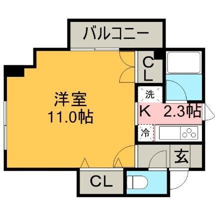 ラ・モンターニュII 307｜北海道札幌市北区北二十条西３丁目(賃貸マンション1K・3階・28.38㎡)の写真 その2