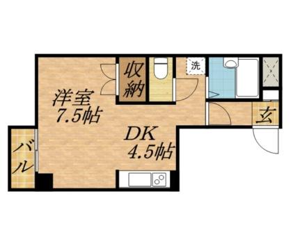 ＡＲＢＲＥ　ｄｅ　ＳＯＬＥＩＬ 301｜北海道札幌市白石区東札幌二条５丁目(賃貸マンション1DK・3階・26.73㎡)の写真 その2