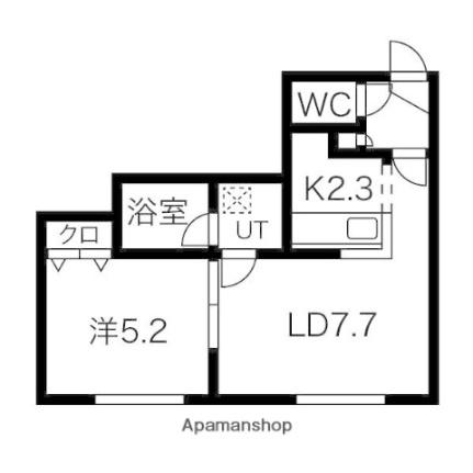 フェリスインフィニート 202｜北海道札幌市東区北二十八条東１丁目(賃貸アパート1LDK・3階・31.68㎡)の写真 その2