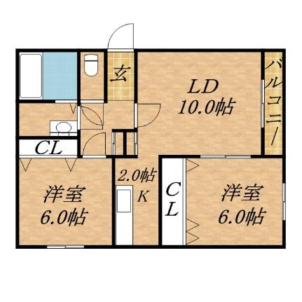 アビタ北11条 101｜北海道札幌市東区北十一条東１５丁目(賃貸マンション2LDK・1階・40.08㎡)の写真 その2