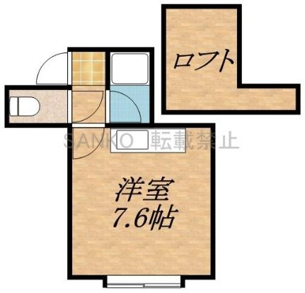 ブローディア元町 208｜北海道札幌市東区北二十六条東１８丁目(賃貸アパート1R・2階・17.45㎡)の写真 その2