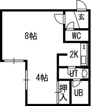 アーバンクラスタ元町I 00302｜北海道札幌市東区北二十七条東１２丁目(賃貸マンション1LDK・3階・30.64㎡)の写真 その2