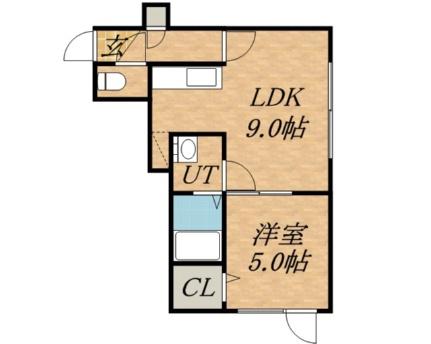 アバンティII 102｜北海道札幌市東区伏古十条２丁目(賃貸アパート1LDK・1階・33.51㎡)の写真 その2