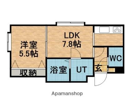 北海道札幌市豊平区西岡四条１丁目(賃貸アパート1LDK・3階・30.92㎡)の写真 その2