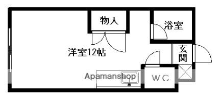 スモット清田II 203｜北海道札幌市清田区清田三条１丁目(賃貸マンション1R・2階・27.54㎡)の写真 その2