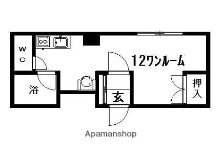 メゾン清田21 ｜北海道札幌市清田区清田二条１丁目(賃貸マンション1R・3階・24.32㎡)の写真 その2