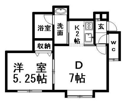 セカンドステージ 101｜北海道札幌市清田区美しが丘三条３丁目(賃貸アパート1LDK・1階・34.97㎡)の写真 その2