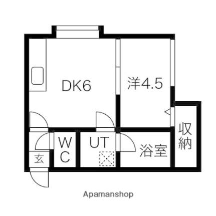 ラポール月寒東 203｜北海道札幌市豊平区月寒東三条１８丁目(賃貸アパート1DK・2階・21.87㎡)の写真 その2