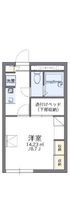 レオパレスＰａｏ　Ａ 101 ｜ 北海道札幌市豊平区西岡四条８丁目（賃貸アパート1K・1階・23.18㎡） その2