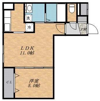 ヴィンテージ 302｜北海道札幌市豊平区福住一条２丁目(賃貸マンション1LDK・3階・34.23㎡)の写真 その2