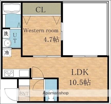 北海道札幌市清田区清田三条１丁目（賃貸マンション1LDK・1階・34.80㎡） その2