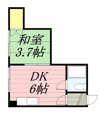 第5もりいマンション 303｜北海道札幌市豊平区中の島一条９丁目(賃貸アパート1DK・3階・22.19㎡)の写真 その2