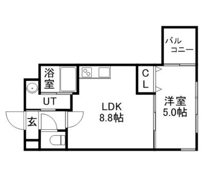 Ｄｏｌｃｅ　Ｖｉｔａ　ＧＡＫＵＥＮＭＡＥ 105｜北海道札幌市豊平区平岸二条１丁目(賃貸マンション1LDK・1階・32.60㎡)の写真 その2