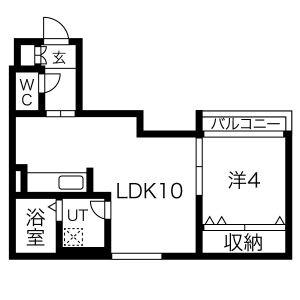 ＧＲＡＮＤ　ＭＡＩＳＯＮ　福住 305｜北海道札幌市豊平区福住一条１丁目(賃貸マンション1LDK・3階・34.04㎡)の写真 その2