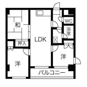 レジデンス月寒中央 707｜北海道札幌市豊平区月寒中央通５丁目(賃貸マンション3LDK・7階・55.20㎡)の写真 その2