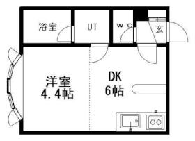 ミモザハウス 102 ｜ 北海道札幌市豊平区美園七条５丁目（賃貸アパート1R・2階・21.12㎡） その2