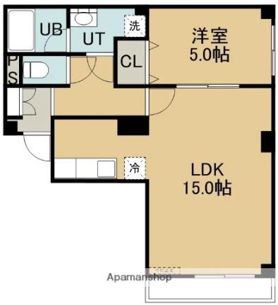 ＭＳ　ＫＯＢＡ 301 ｜ 北海道函館市亀田本町（賃貸マンション1LDK・3階・40.00㎡） その2