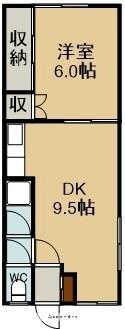 ハイツはまなす 10｜北海道函館市昭和２丁目(賃貸アパート1DK・2階・33.05㎡)の写真 その2