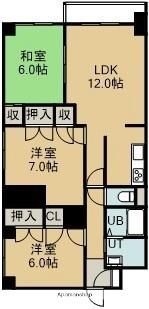 ロクゴーリーブル梁川 504｜北海道函館市梁川町(賃貸マンション2LDK・5階・68.00㎡)の写真 その2