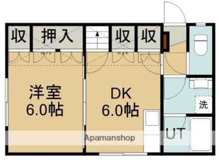 リージャストマンション山の手 102｜北海道函館市山の手２丁目(賃貸アパート1DK・1階・29.44㎡)の写真 その2