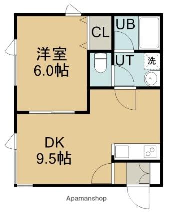 オレンジウッド 202 ｜ 北海道北斗市七重浜７丁目（賃貸アパート1DK・2階・35.00㎡） その2