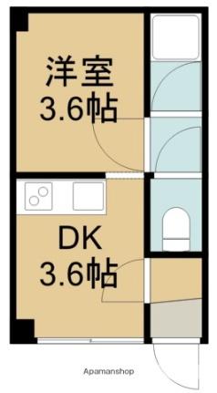 マキシタビル 306｜北海道函館市上新川町(賃貸マンション1DK・3階・14.87㎡)の写真 その2