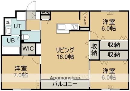 クレールマンション湯の川_間取り_0