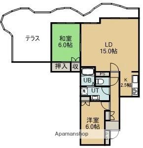マンションリヴァージュ 510｜北海道函館市田家町(賃貸マンション2LDK・5階・74.07㎡)の写真 その2
