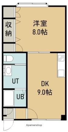 ロイヤルガーデンＢ 102｜北海道函館市人見町(賃貸アパート1DK・1階・41.00㎡)の写真 その2